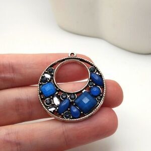 Galaxy art crystal pavement‎ necklace pendant wreath jewelry
